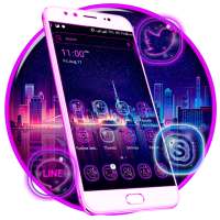 Neon City Launcher Theme