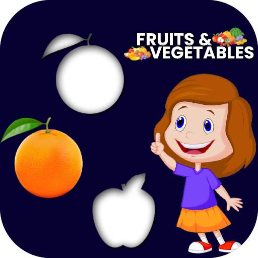 Fruits And Vegetables Puzzles Learn Picture-Quiz