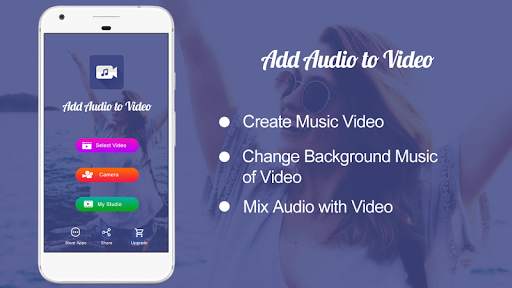 Add Audio to Video : Audio Vid screenshot 1