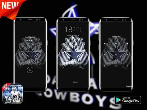 2022-2023 Dallas Cowboys Lock Screen Schedule for iPhone 6-7-8 Plus