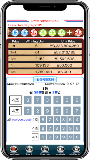 Lotto results best sale korea