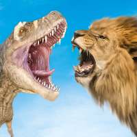 Wild Lion vs Dinosaur: Island Battle Survival