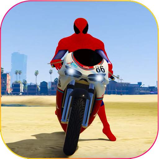 Superhero Tricky Bike Stunt GT Racing