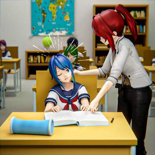 Anime Girl Virtual School Life