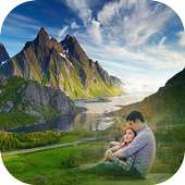 Mountain Hill Photo Frames on 9Apps