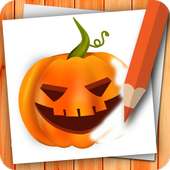 How to Draw Halloween coloring on 9Apps