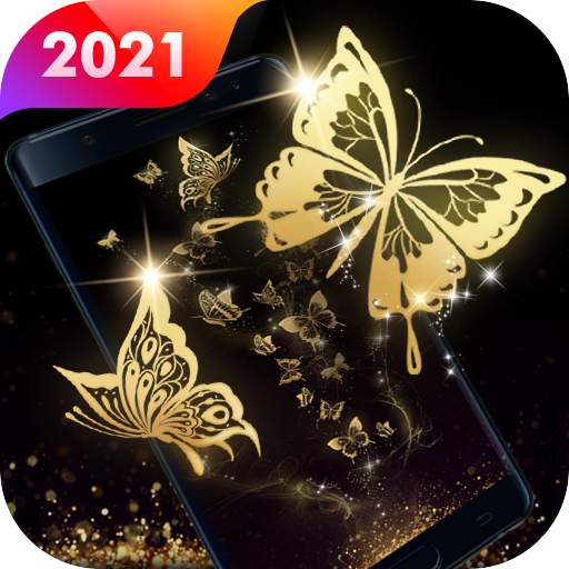 Gold Butterfly Live Wallpapers