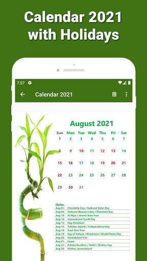 Calendar 2021 with Holidays screenshot 4