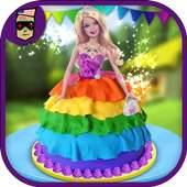 Regenboog Doll Cake Maker Chef