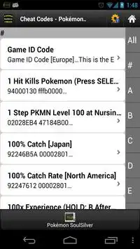 cheat codes of rare candy master ball and TM in Pokemon heart gold and soul  silver 