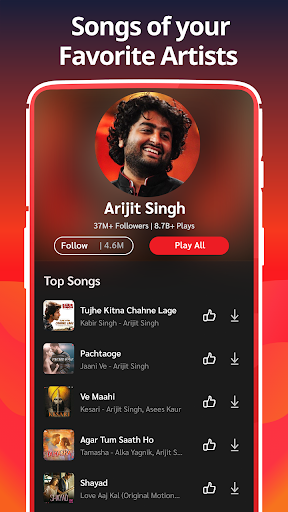 Gaana Hindi Song Music App скриншот 12