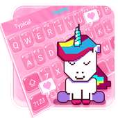 Cute Square Unicorn Keyboard Theme on 9Apps
