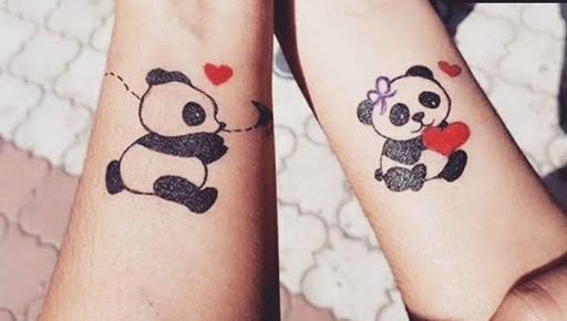Forearm Minimalism Panda tattoo at theYoucom