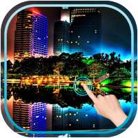 Water Drop Night City on 9Apps