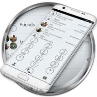 Dialer Circle White Gray Theme