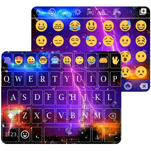 Lighting Storm Theme – Emoji Keyboard ⚡