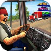 Car Transporter Truck 2018: Offroad USA Truck Game