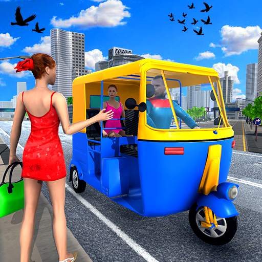 City Rickshaw Game: Car Games