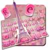 Pink Crystal Girl Eiffel Keyboard Theme