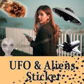 UFO & Aliens Stickers Pack Photo Montage Editor