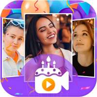 Birthday video maker with song and name