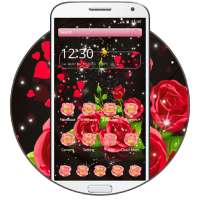 Golden icons, pink roses, beautiful themes