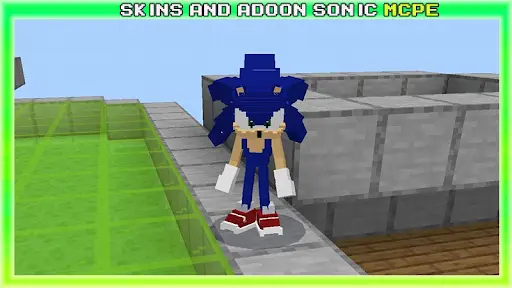 Classic Super Sonic the Hedgehog Minecraft Skin