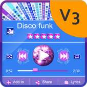 Disco funk Music Player Skin on 9Apps