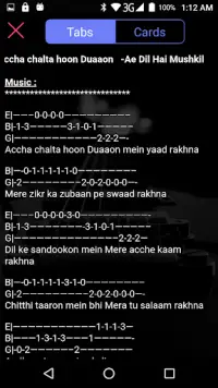 guitar chords on hindi songs