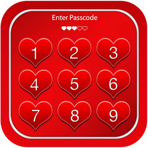 Love Keypad Lock Screen