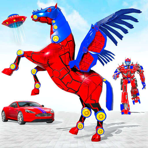 Flying Horse Robot Car Game – Robot Transform wars