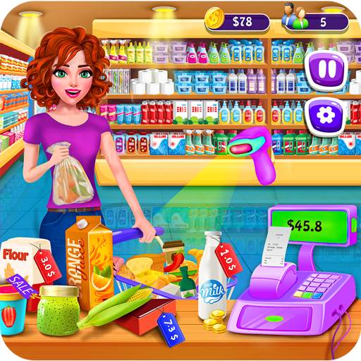 Supermarket Girl Cashier Game - Grocery Shopping