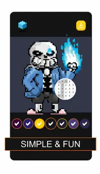 Sans Undertale Pixel Art Color By Number APK Download 2023 - Free - 9Apps