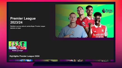 Vidio TV: Sport, Movie, Series 1 تصوير الشاشة