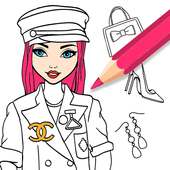 Girls Fashion Coloring Books