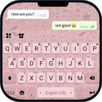 最新版、クールな Pink Chat Business のテーマキーボード