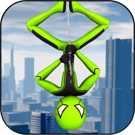 Spider Stickman Rope Hero - City Crime Simulator