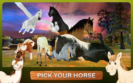 Download do APK de Cavalo Selvagem selva jogo para Android