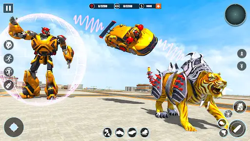 Flying Tiger Robot Car Games APK Download 2023 - Free - 9Apps