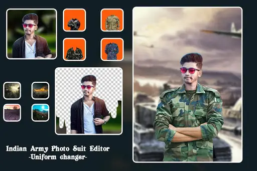 Indian Army Photo Suit Editor - Uniform Changer