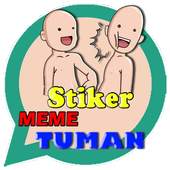 Stiker Meme Tuman
