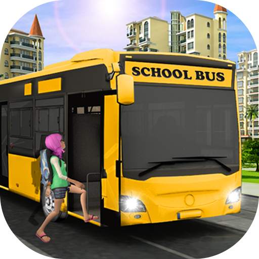 Kids City School Bus driving Game