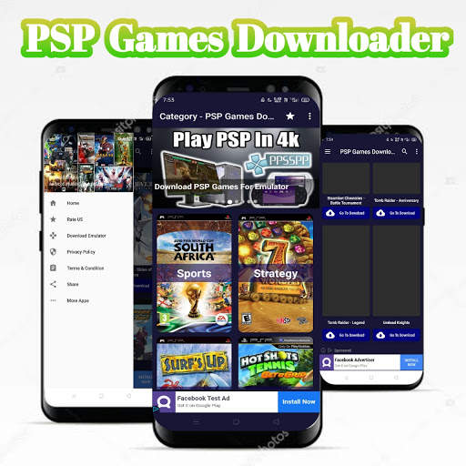 PSP GAMES Emulator - Download PSX PS2 ISO&CSO Roms screenshot 1