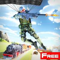 Train Shooting Game: Free Fire Train Gold Robbery