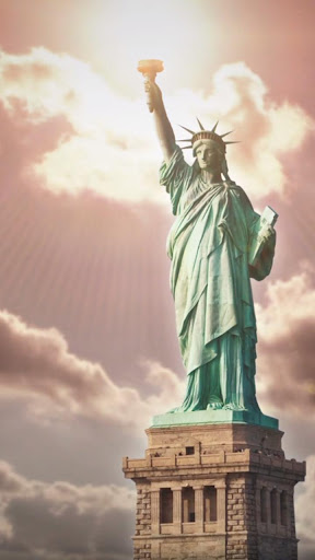 Mystic Walls MWZ2491 Sea River Lake Water Road Statue Boat Buildings Clouds  Liberty HD 3D Wallpaper for Bedroom Hall4 ft x 3 ft  122 cm x 91 cm   Amazonin Home Improvement