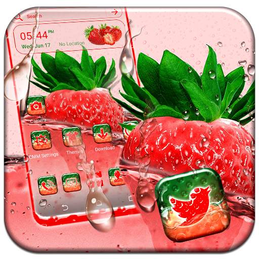 Juicy Strawberry Launcher Theme