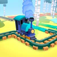 Lumber Railroad Race - Build and Win