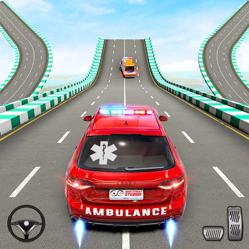 Ambulance Car Stunt: Mega Ramp Stunt Car Games