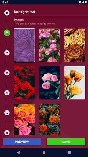 Rose Clock 4K Live Wallpaper скриншот 1