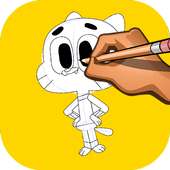 How to Draw Gumball on 9Apps